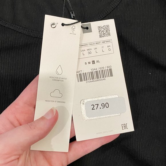 NWT ZARA || SHOULDER RUFFLE LONGSLEEVE - Picture 5 of 6